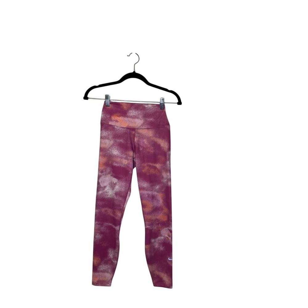 Nike One Women's Dri-FIT High-Rise 7/8 Leggings‎ Purple Pink Athletic Small NWT
